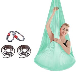 aerial swing light green hammock