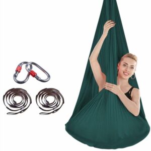 aerial yoga hammock swing dark green 1