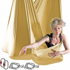 aerial swing gold hammock 12