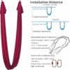 aerial yoga swing hammock maroon 11