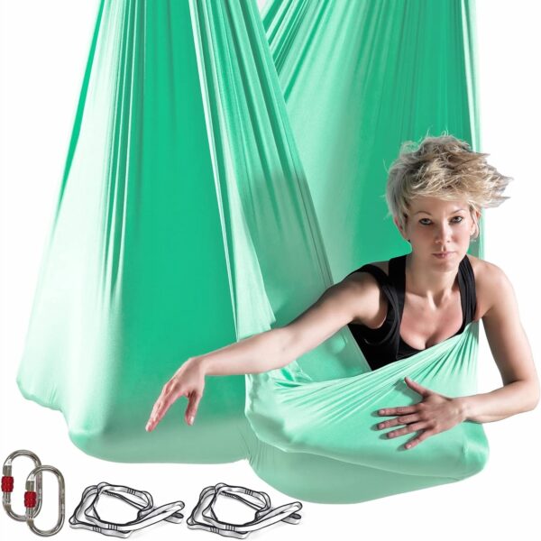 aerial swing light green hammock 19